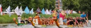 Drakenbootrace IJsselstein wordt georganiseerd ddor Rotary Lopikerwaard.